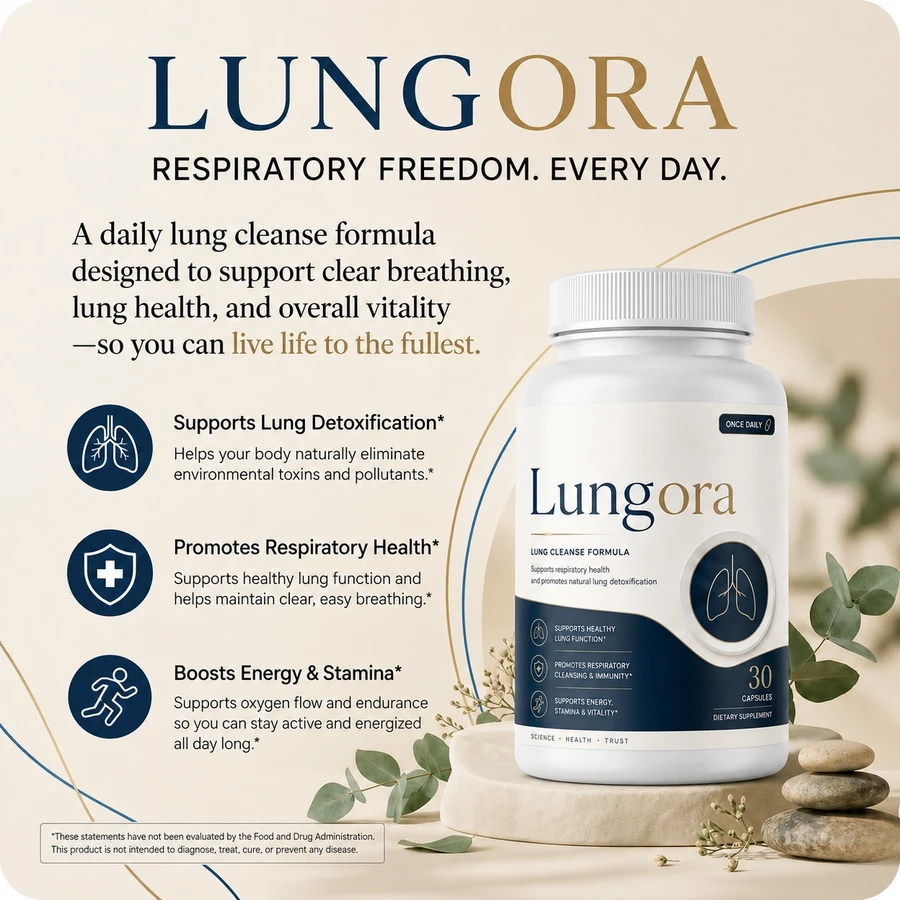 Lungora Lung Health Support Formula Bottle